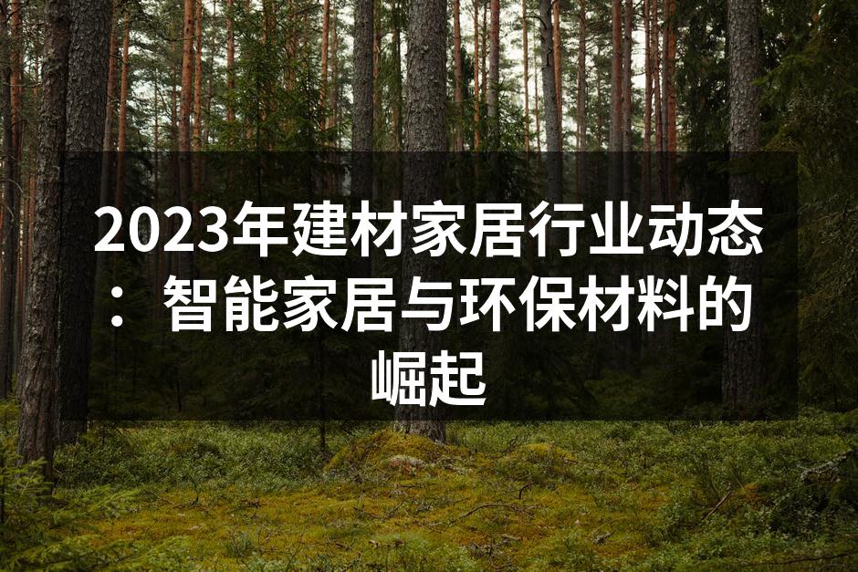 智能家居产品的展示